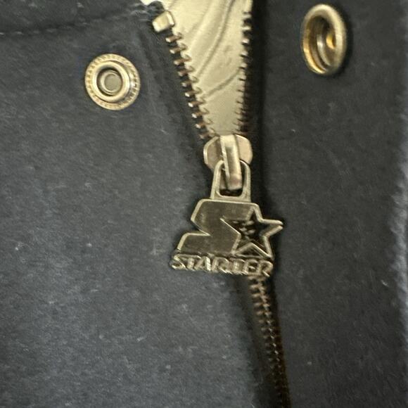 🔥Starter Dallas Cowboys Varsity Bomber Jacket Men’s Small Navy Blue MSRP $450 - Picture 5 of 16